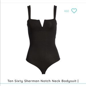 Ten Sixty Sherman Notch Neck Bodysuit ✨ NWOT
